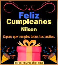 GIF Mensaje de cumpleaños Nilson